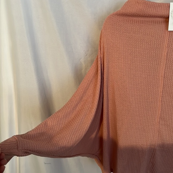 Entro Women Waffle Texture Loose Fit Long Sleeve Blouse Size L NWT - Picture 5 of 9